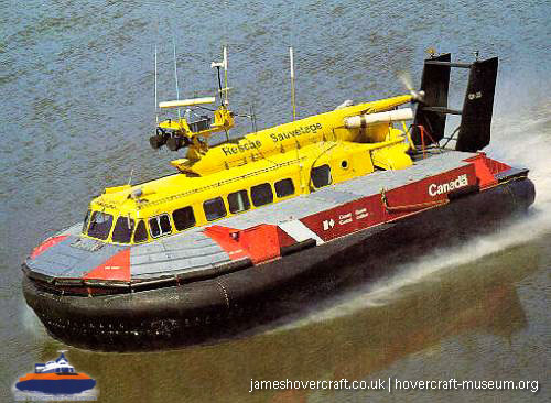 SRN6 with the Canadian Coastguard -  (credit: The <a href='http://www.hovercraft-museum.org/' target='_blank'>Hovercraft Museum Trust</a>).